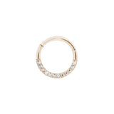 DIA - MERCURY MIST TOPAZ SOLID 14KT GOLD CLICKER piercing-zone.com