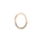DIA - MERCURY MIST TOPAZ SOLID 14KT GOLD CLICKER piercing-zone.com
