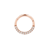 DIA - SWAROVSKI CZ - SOLID 14KT GOLD CLICKER piercing-zone.com