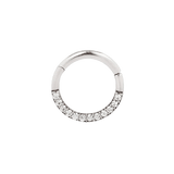 DIA - SWAROVSKI CZ - SOLID 14KT GOLD CLICKER piercing-zone.com