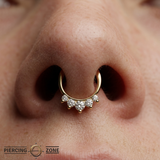Diamond Clicker - 18K Gold Lab Diamond Clicker Ring
