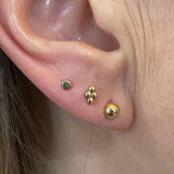 Disk – 14K Gold Minimalist Threadless End - piercing - zone.com