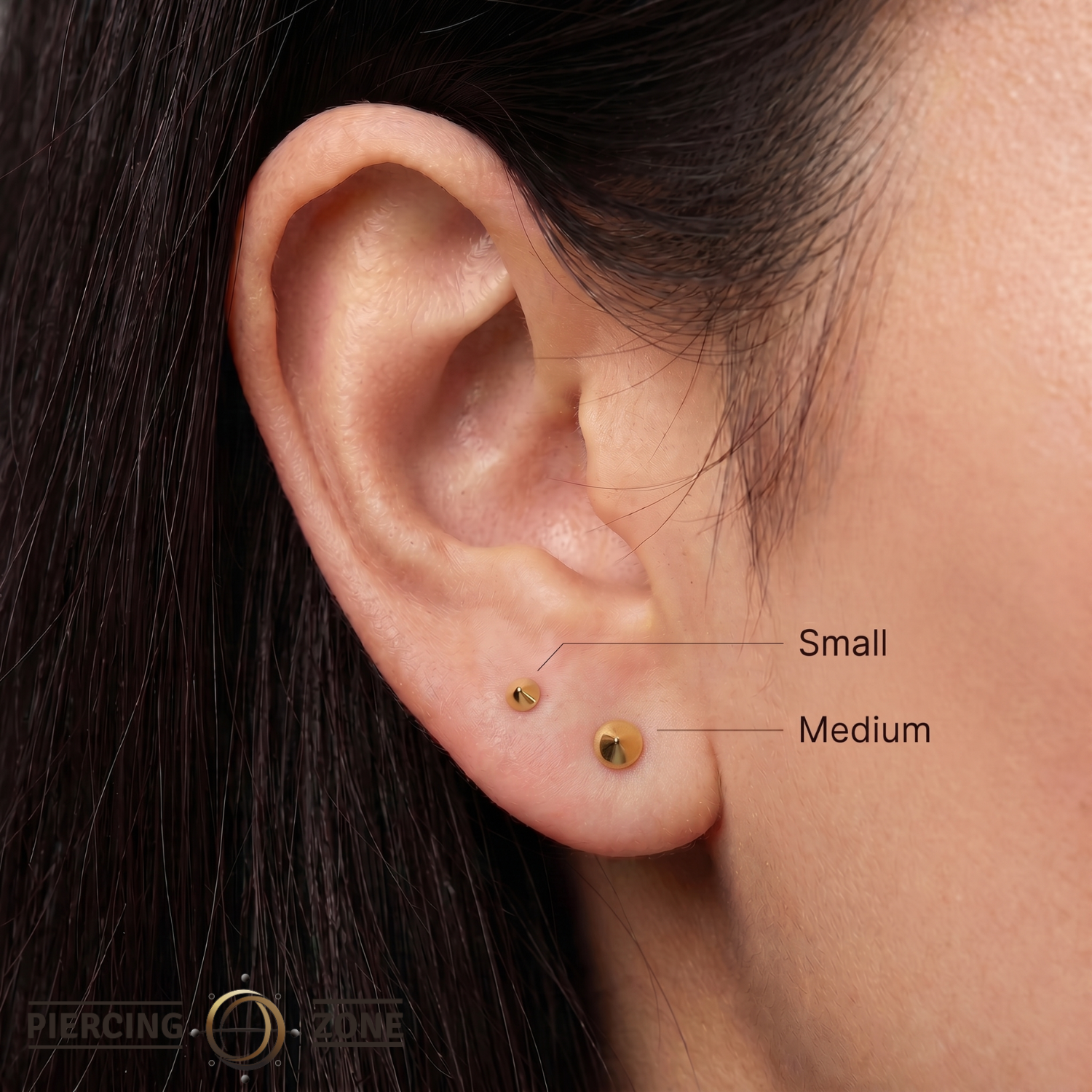 Dita Pin - 14K Gold Cone Threadless End
