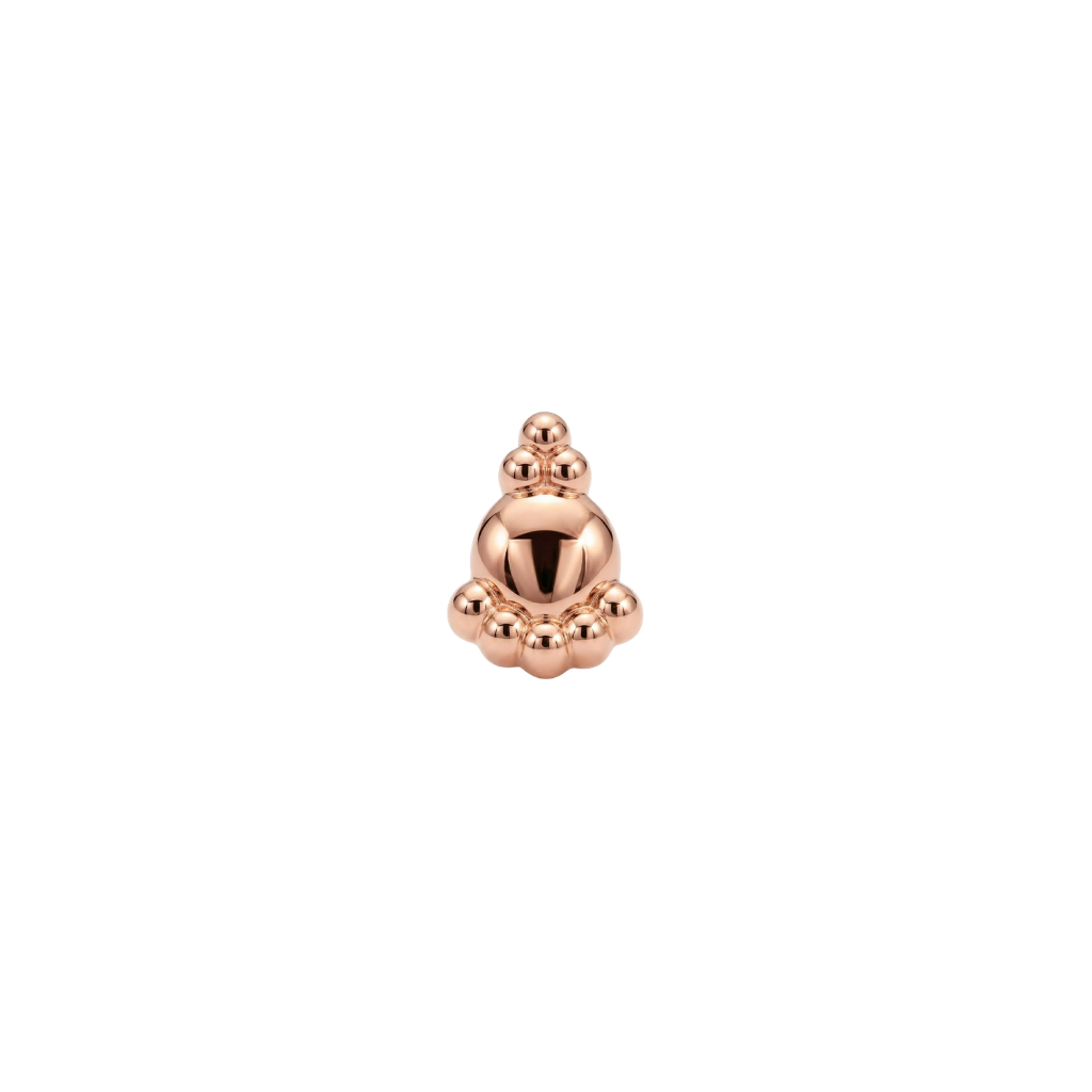 Dome - 18K Gold Threadless/Threaded End - piercing - zone.com