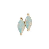 DOUBLE ZURI MARQUISE OPAL - THREADLESS END piercing-zone.com