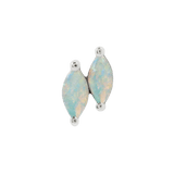 DOUBLE ZURI MARQUISE OPAL - THREADLESS END piercing-zone.com