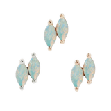 DOUBLE ZURI MARQUISE OPAL - THREADLESS END piercing-zone.com