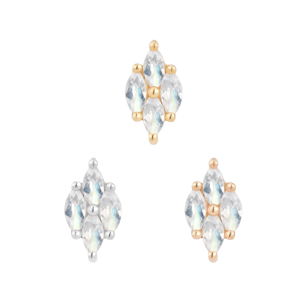 Dream On Threadless End Styled in Conch Piercing