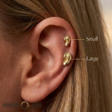 Ear – 14K Gold Threadless/Threaded End