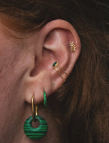 Willow – Nature-Inspired Flow – 14K Gold Threadless End