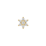 Echo - 18K Gold Gem Threadless/Threaded End - piercing - zone.com