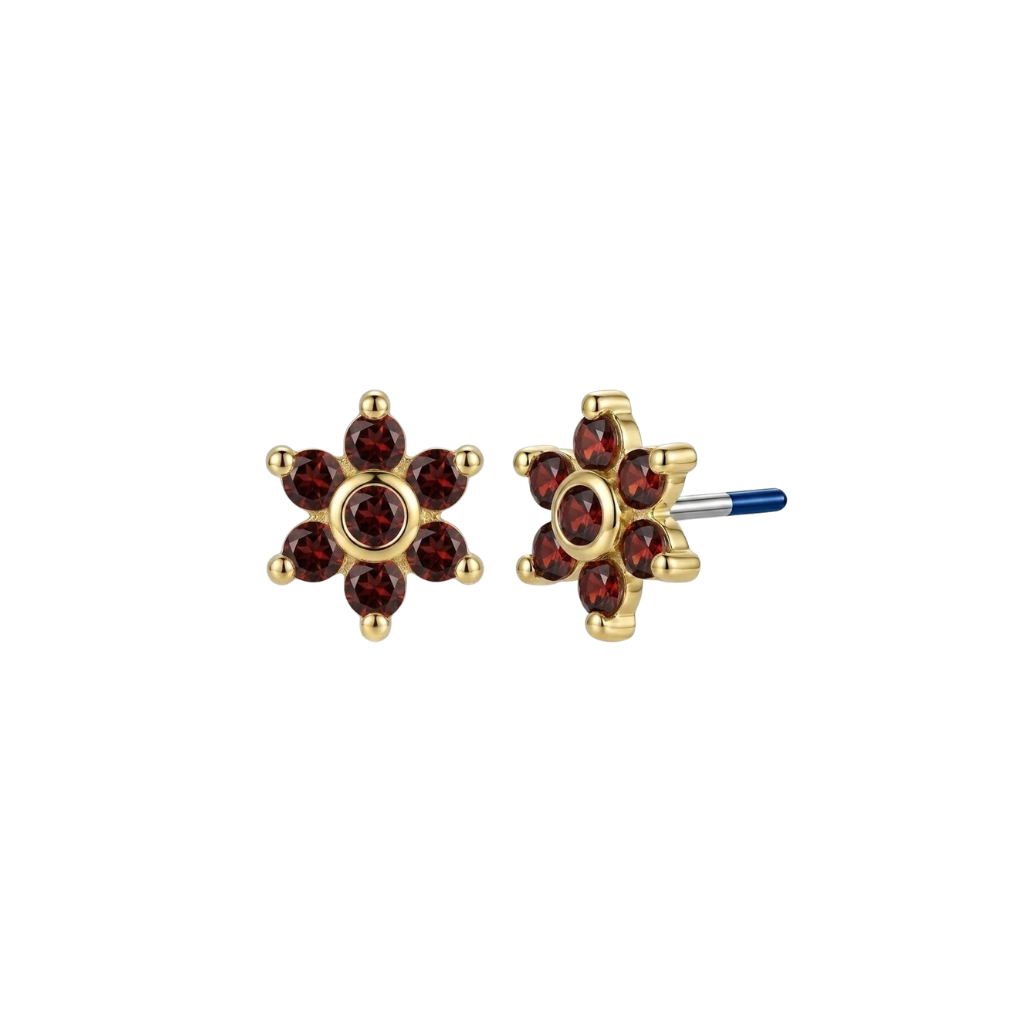Echo - 18K Gold Genuine Gem Threadless/Threaded End - piercing - zone.com