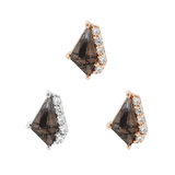 ELEVATE - TOURMALATED QUARTZ + CZ - THREADLESS END piercing-zone.com