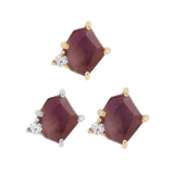 ELICIT - AMETHYST + CZ - THREADLESS END piercing-zone.com