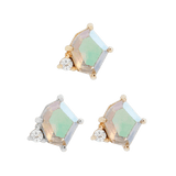 ELICIT - MERCURY MIST TOPAZ + CZ - THREADLESS END piercing-zone.com