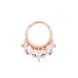 ELITE - CZ - SOLID 14KT GOLD CLICKER piercing-zone.com