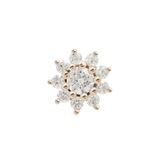 ELOISE FLOWER - CZ - THREADLESS END piercing-zone.com