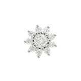 ELOISE FLOWER - CZ - THREADLESS END piercing-zone.com