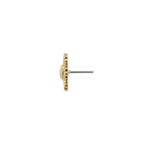 Eos - 18K Gold Faux-pal Threadless/Threaded End - piercing - zone.com