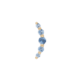 Eternal London Blue Topaz Threadless End – 14K Gold Jewelry