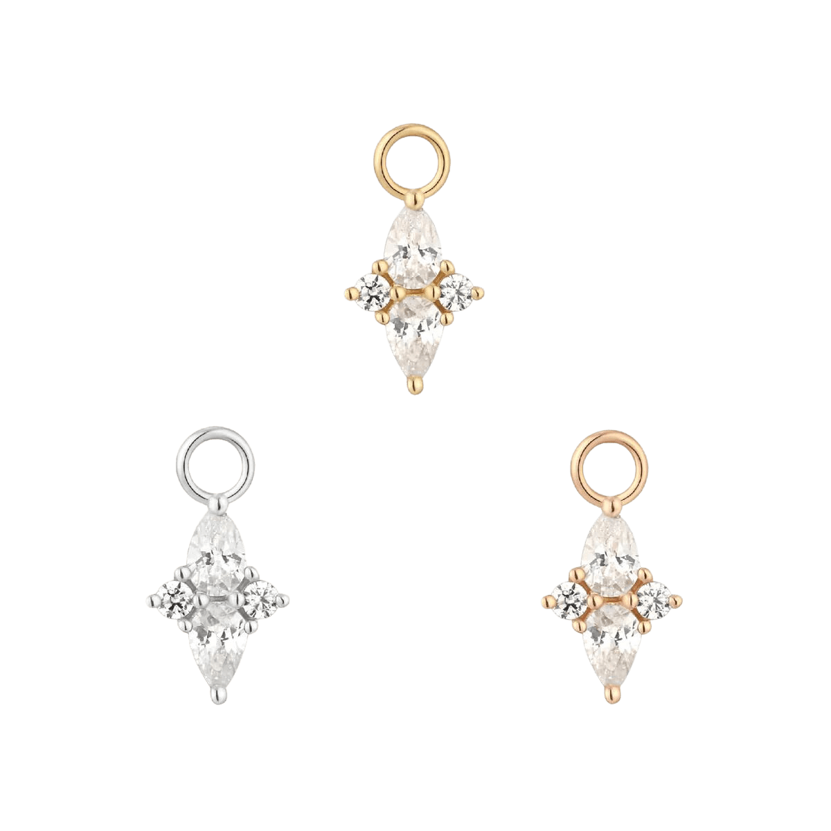 ETHEREAL - CZ - GOLD CHARM piercing-zone.com