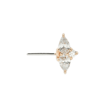 ETHEREAL - CZ - FORWARD FACING - THREADLESS END piercing-zone.com