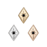 ETOILE - BLACK DIAMOND - THREADLESS END piercing-zone.com