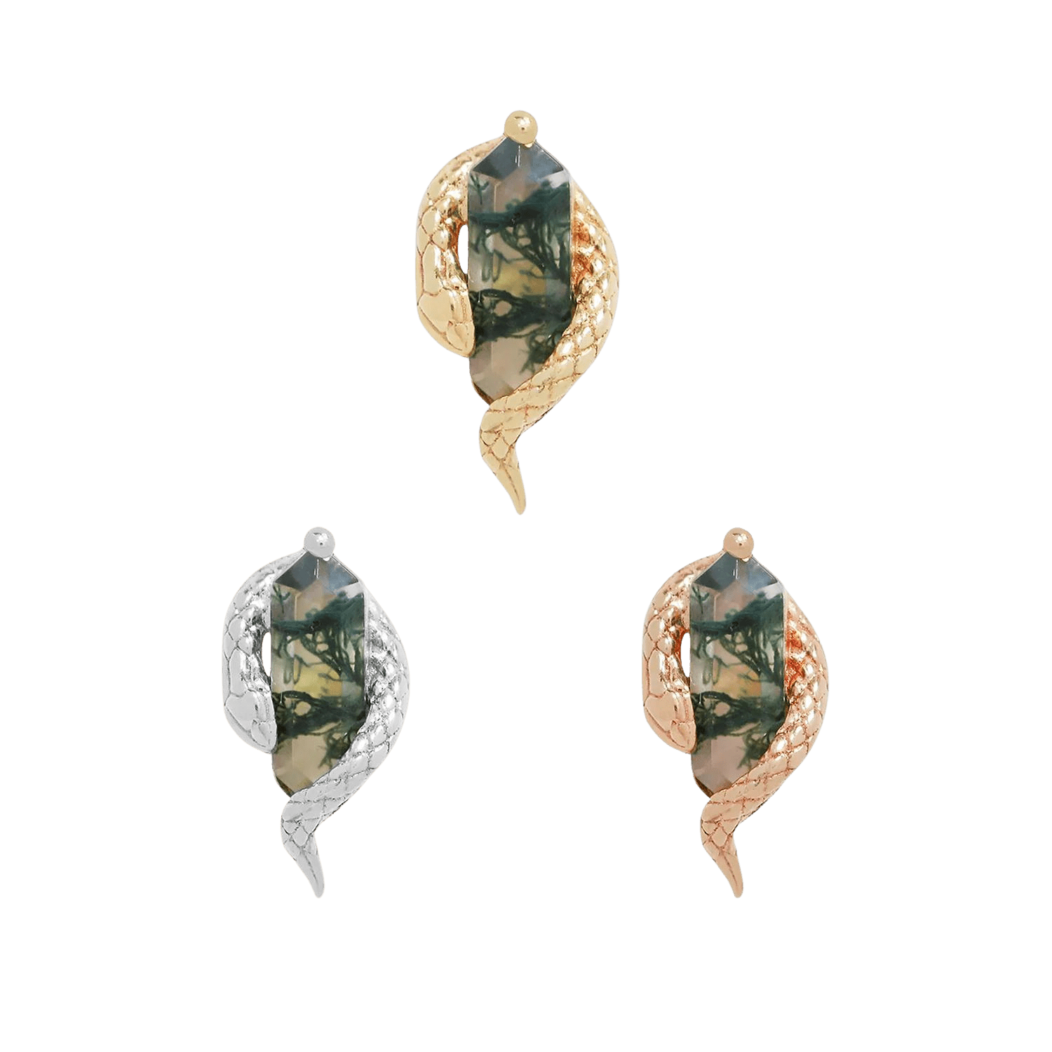 Eve Was Framed - Moss Agate - Threadless End