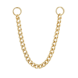 FACETED CHAIN - SOLID 14KT GOLD piercing-zone.com