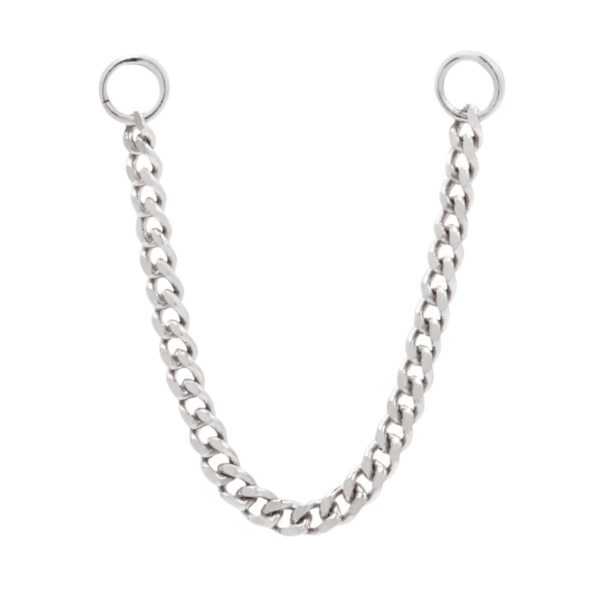 Faceted Chain – Solid 14K Gold Connector Chain - piercing - zone.com