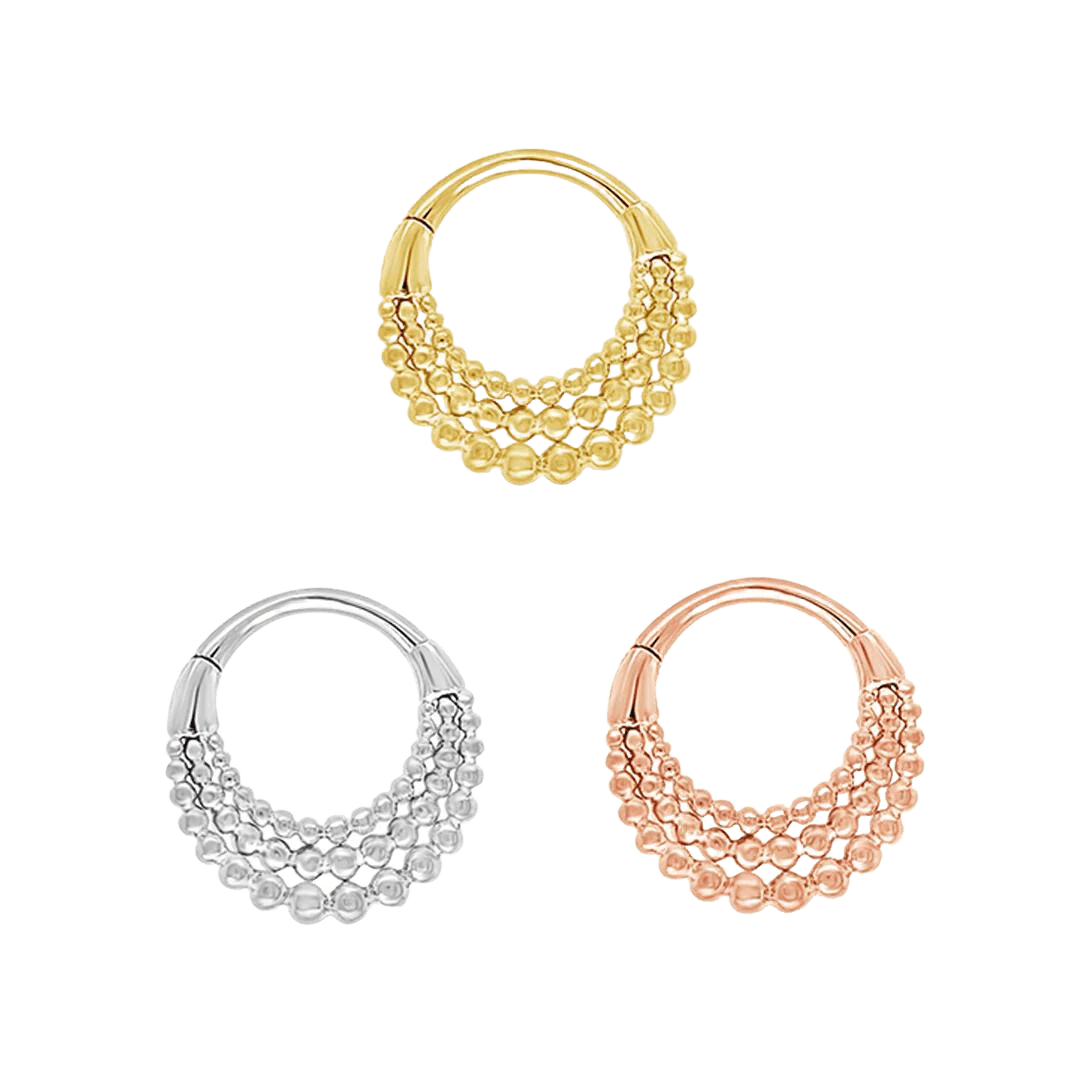 FAME - SOLID 14KT GOLD CLICKER piercing-zone.com
