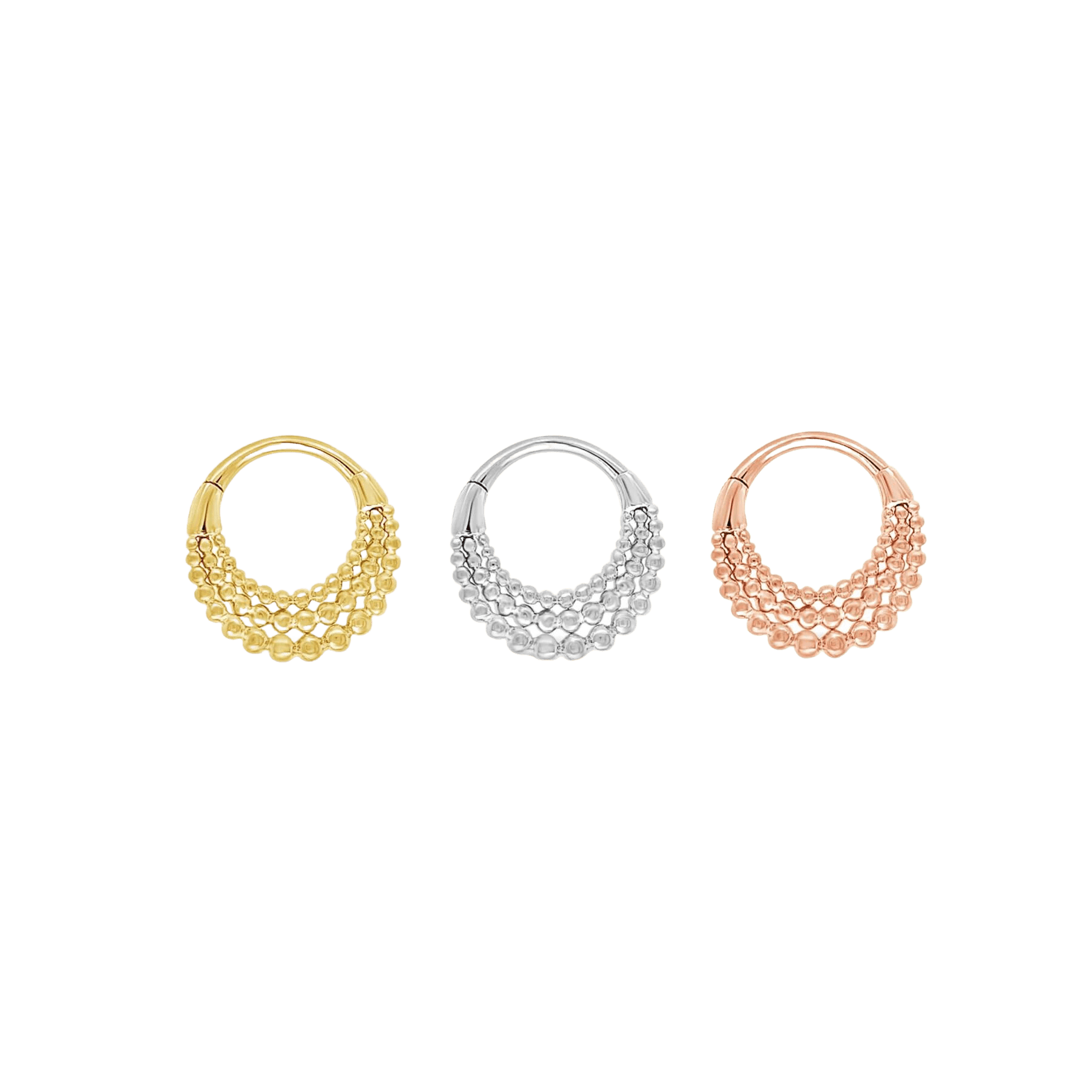 FAME - SOLID 14KT GOLD CLICKER piercing-zone.com