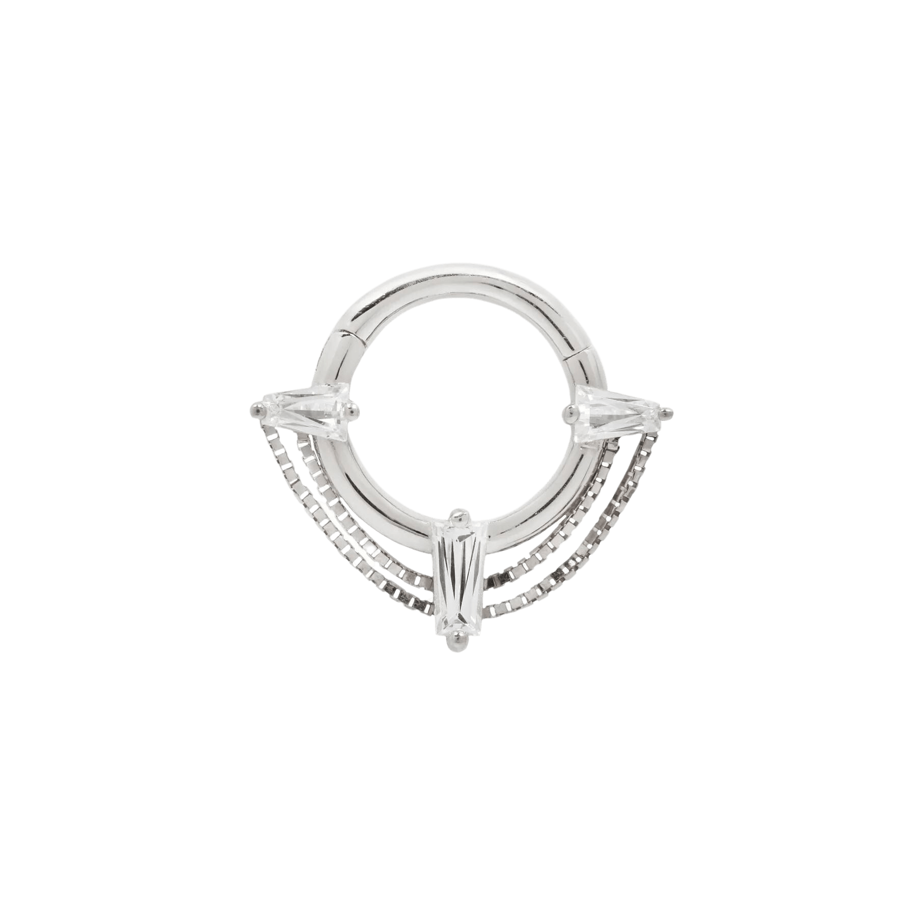 FETISH - CZ - SOLID 14KT GOLD CLICKER piercing-zone.com