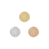 TEXTURED DISK - SOLID GOLD THREADLESS END piercing-zone.com