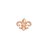 Side Profile of Fleur-de-lis Showing Detailed Silhouette
