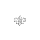 Fleur-de-lis Styled in Lobe Piercing with Coordinated Jewelry