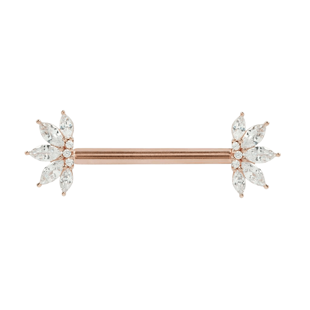 VALENTINA - CZ - FORWARD FACING - THREADLESS END piercing-zone.com