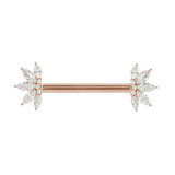 VALENTINA - CZ - FORWARD FACING - THREADLESS END piercing-zone.com