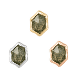Pump Up The Volume – Moss Agate – 14K Gold Threadless End