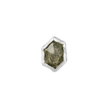 Pump Up The Volume – Moss Agate – 14K Gold Threadless End