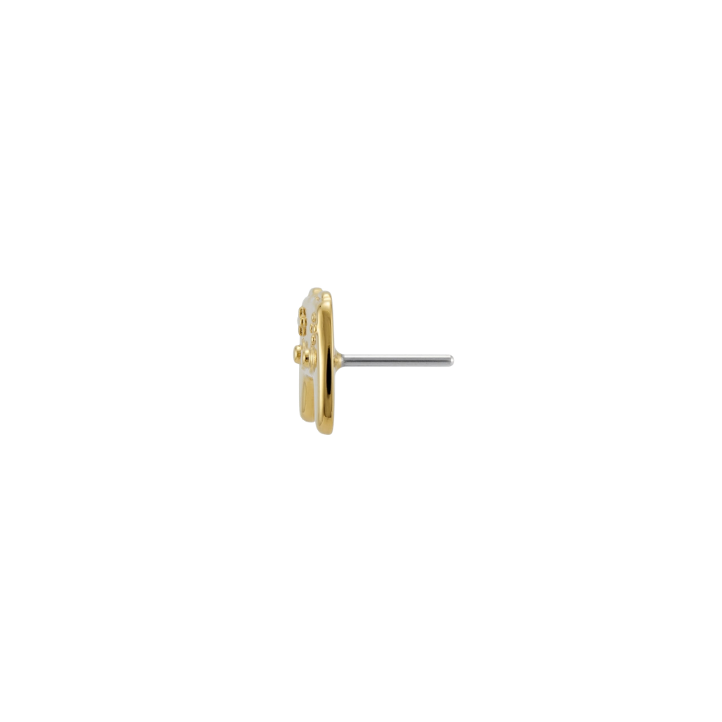 Game Controller - 18K Gold Threadless/Threaded End - piercing - zone.com