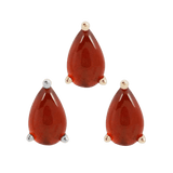 GARNET PEAR - THREADLESS END piercing-zone.com