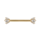 GEMMA TRIOS CZ - FORWARD FACING - THREADLESS END piercing-zone.com