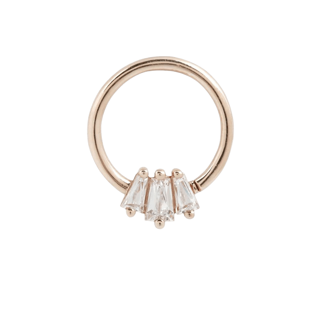 GEMMA TRIOS CZ SEAMLESS RING piercing-zone.com