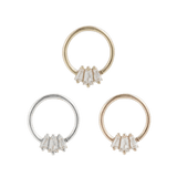 GEMMA TRIOS CZ SEAMLESS RING piercing-zone.com