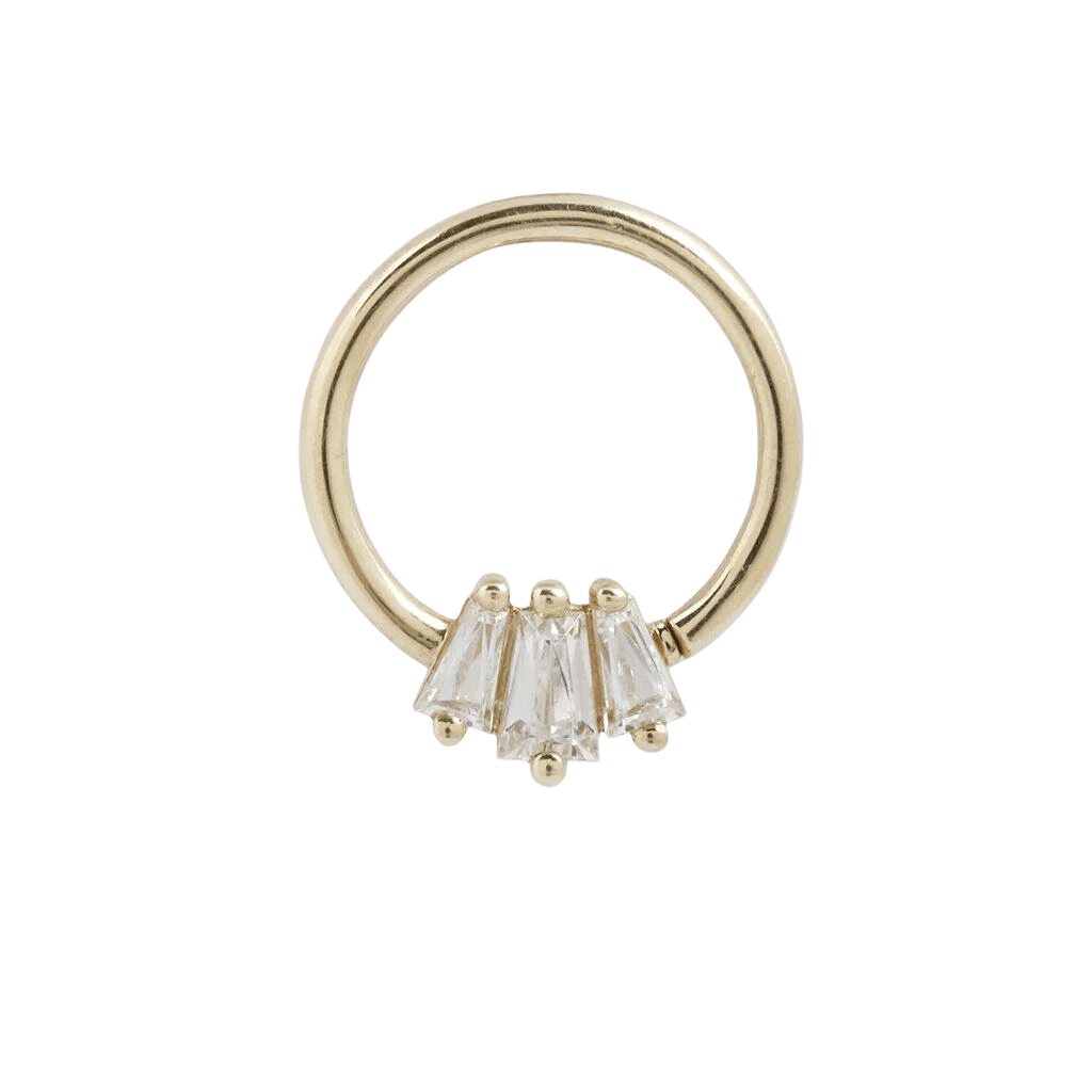 GEMMA TRIOS CZ SEAMLESS RING piercing-zone.com