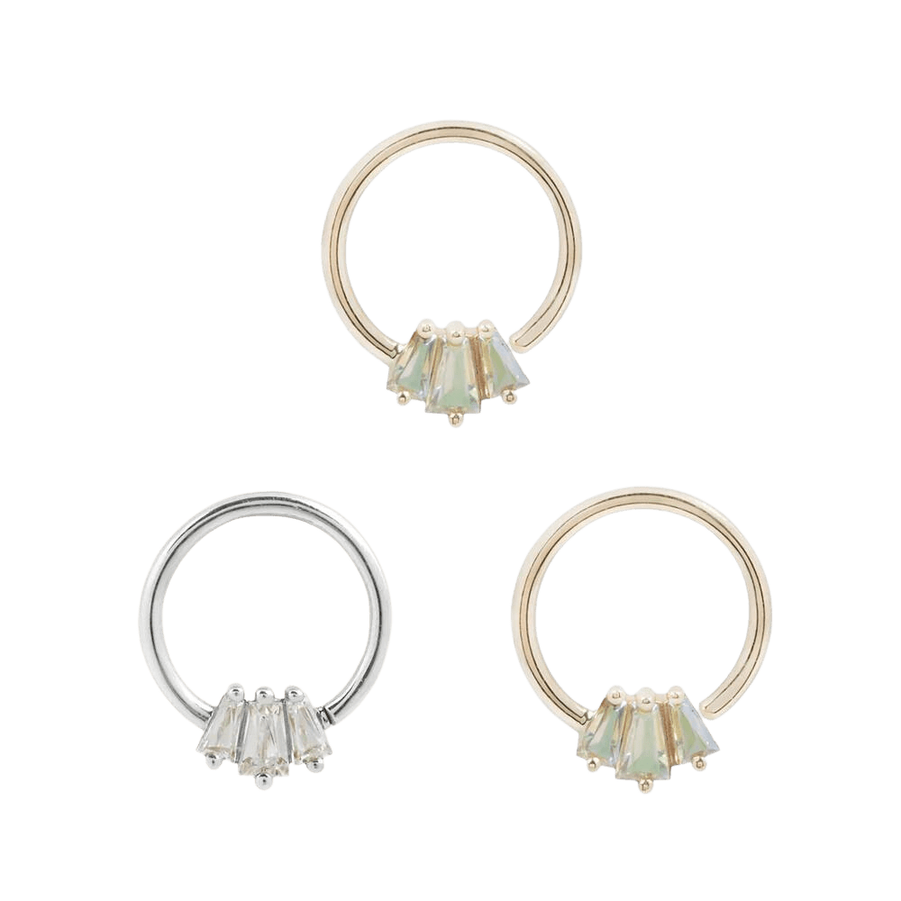 GEMMA TRIOS MERCURY MIST SEAMLESS RING piercing-zone.com