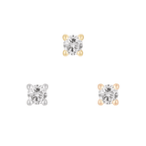 Genuine White Diamond Prong – Threadless End - piercing - zone.com