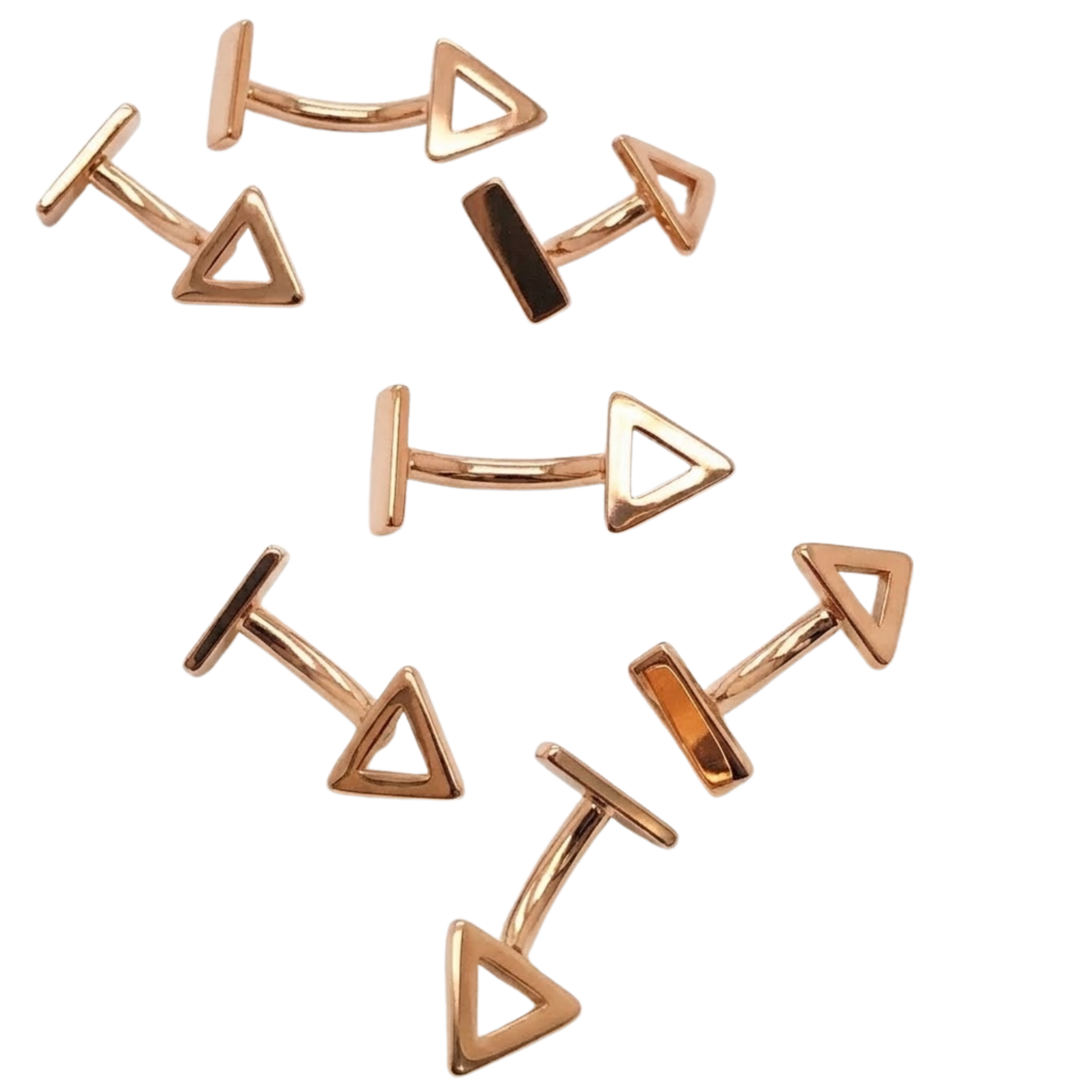 Geo Rook Star – 14K Gold Curved Barbell