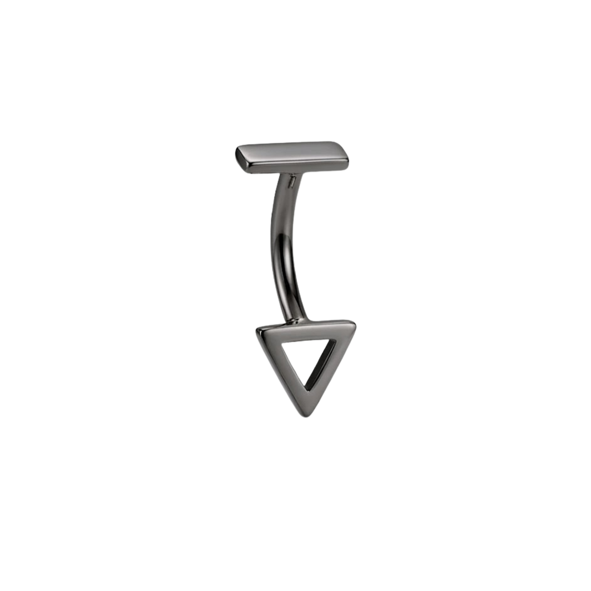 Geo Rook Star – 14K Gold Curved Barbell